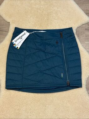 Smartwool Smartloft Zip Skirt, dark blue-green, XS